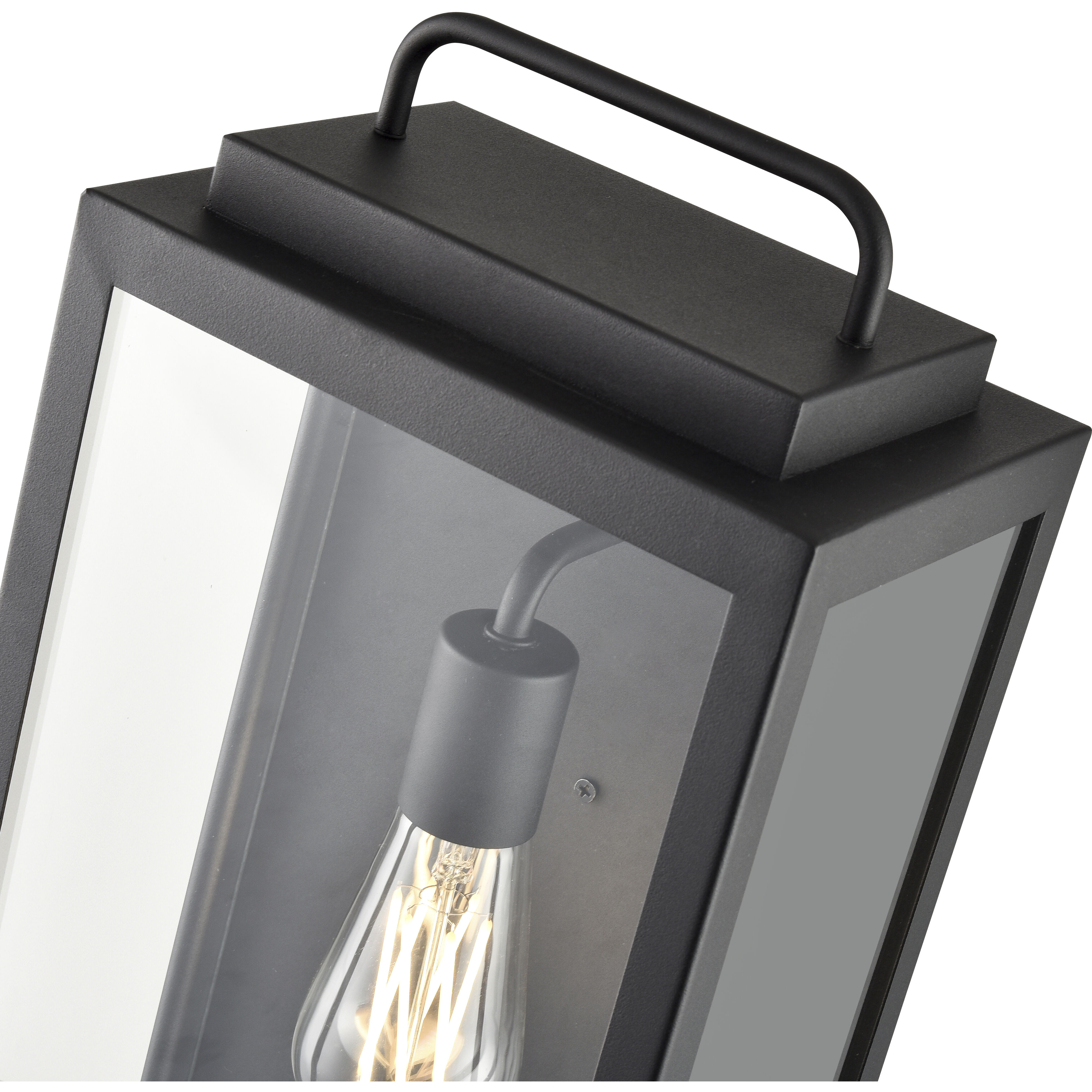 Gallatin 1 Light 19.2 inch Textured Black Outdoor Wall Sconce